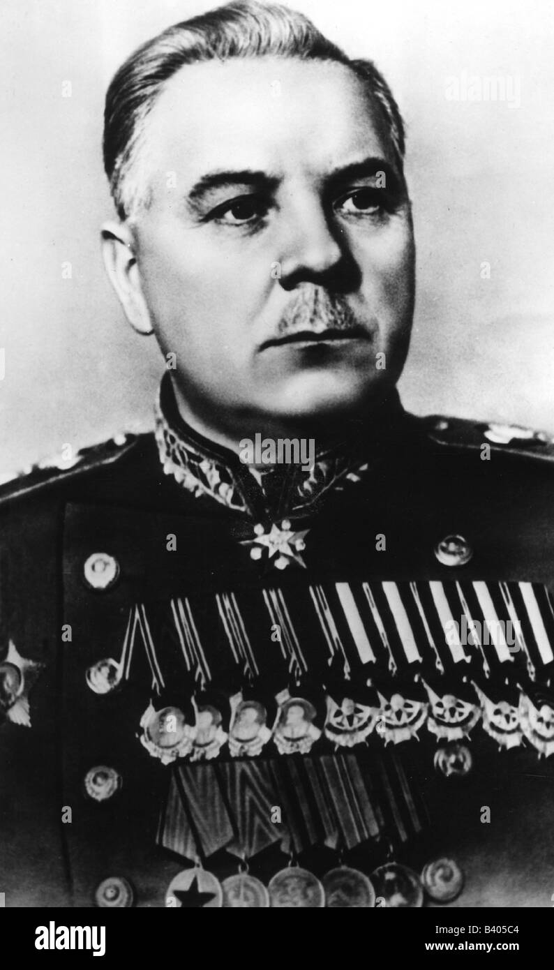 Voroshilov, Kliment, 4.2.1881 - 2.12.1969, Sowjetrepolitiker (KPSS), Staatsmann und Militärkommandeur, Marschall der Sowjetunion, Sekundär Premierminister 1947 - 1953, Porträt, 1950, Stockfoto