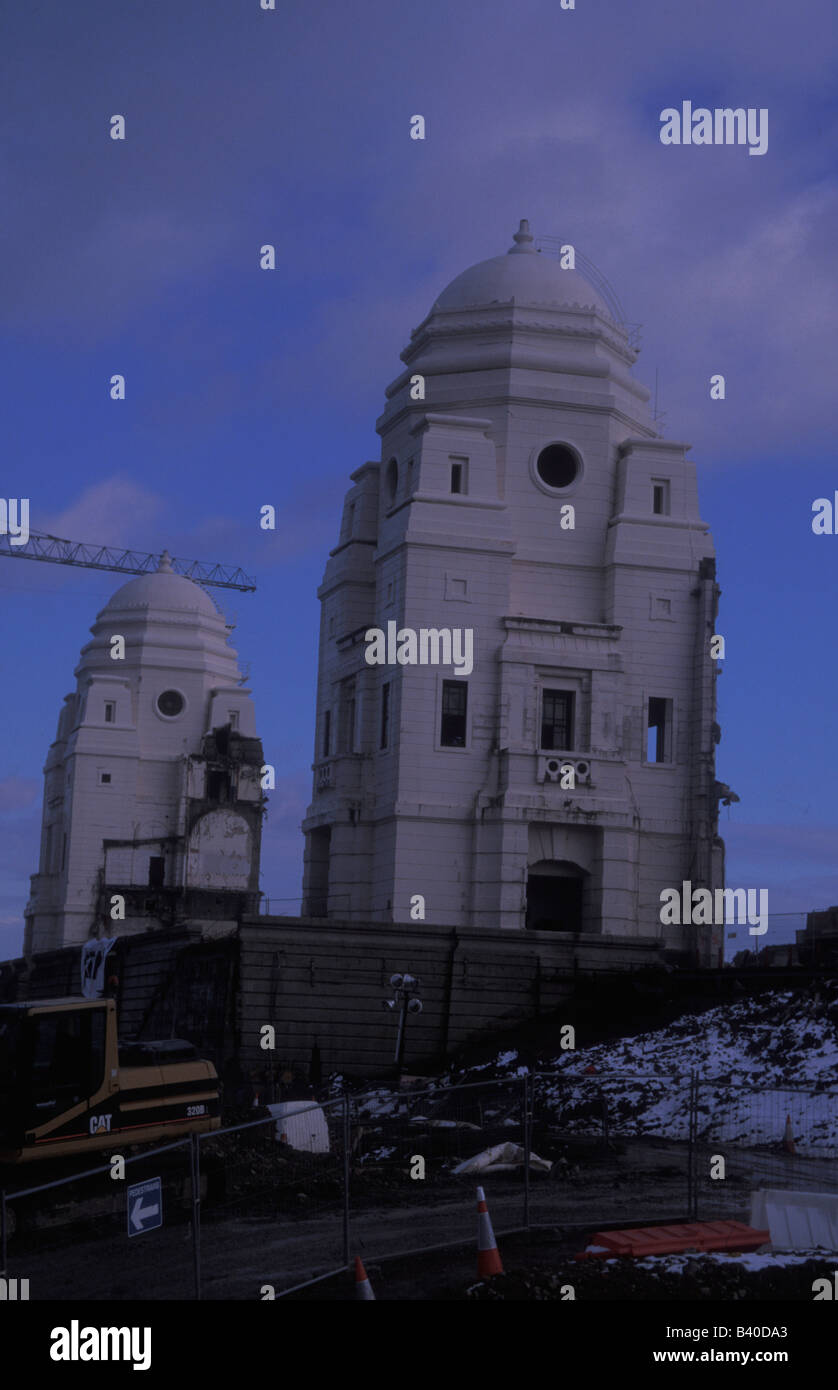 Zwillingstürme des alten Wembley-Stadion Stockfoto