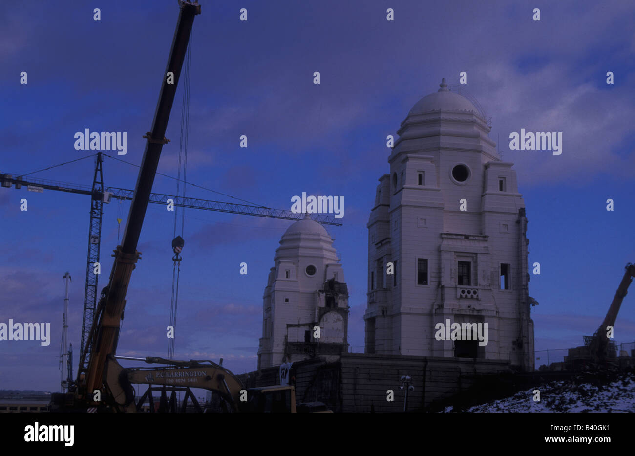 Zwillingstürme des alten Wembley-Stadion Stockfoto