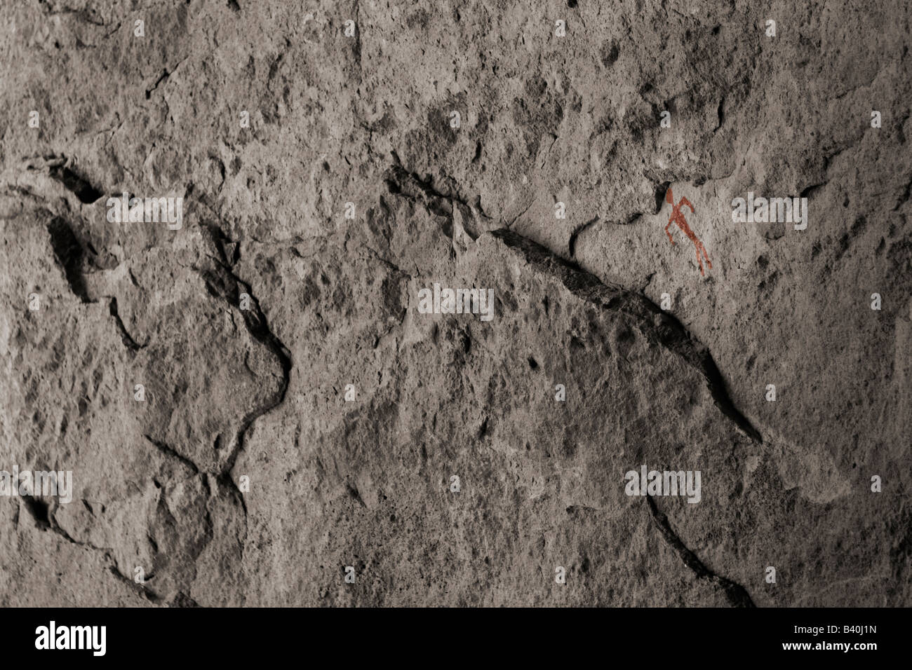 Gila Cliff Wohnungen National Monument, New Mexico - Felskunst Stockfoto