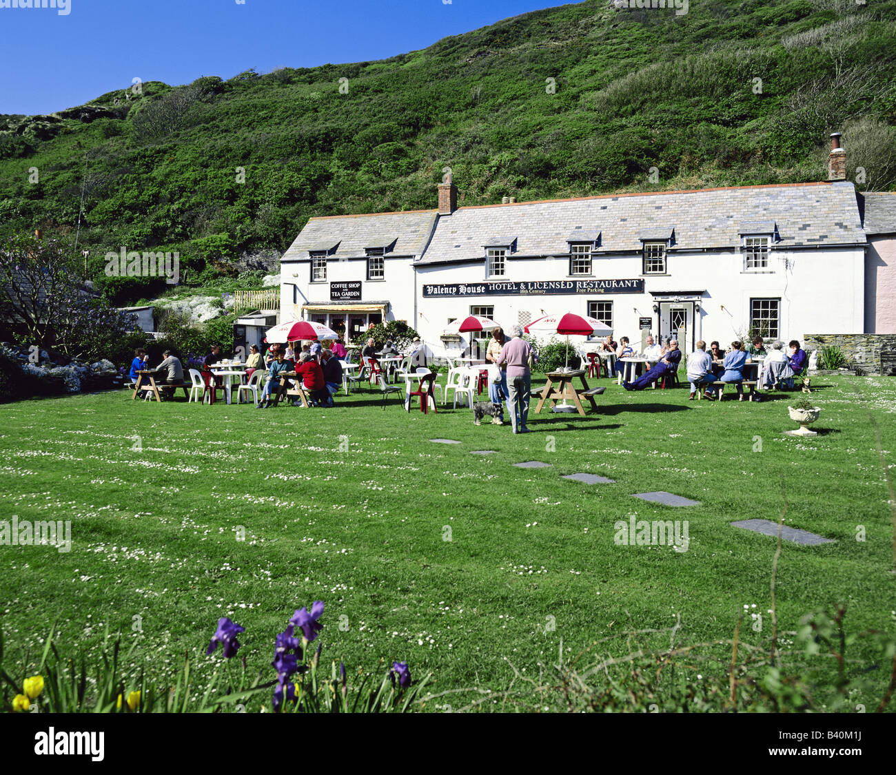 Country-Pub in Boscastle, Cornwall, England, UK, GB Stockfoto
