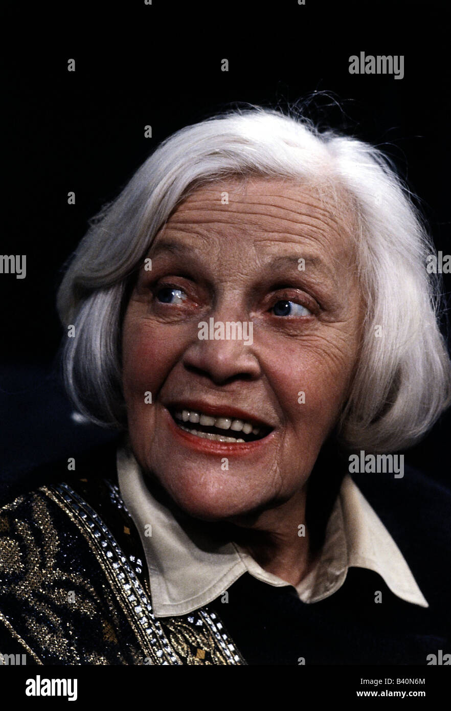 Wendl, Annemarie, 26.12.1914 - 3.9.2006, deutscher Schauspieler, TV-Serie, 'Lindenstraße', Porträt, 1991, Stockfoto