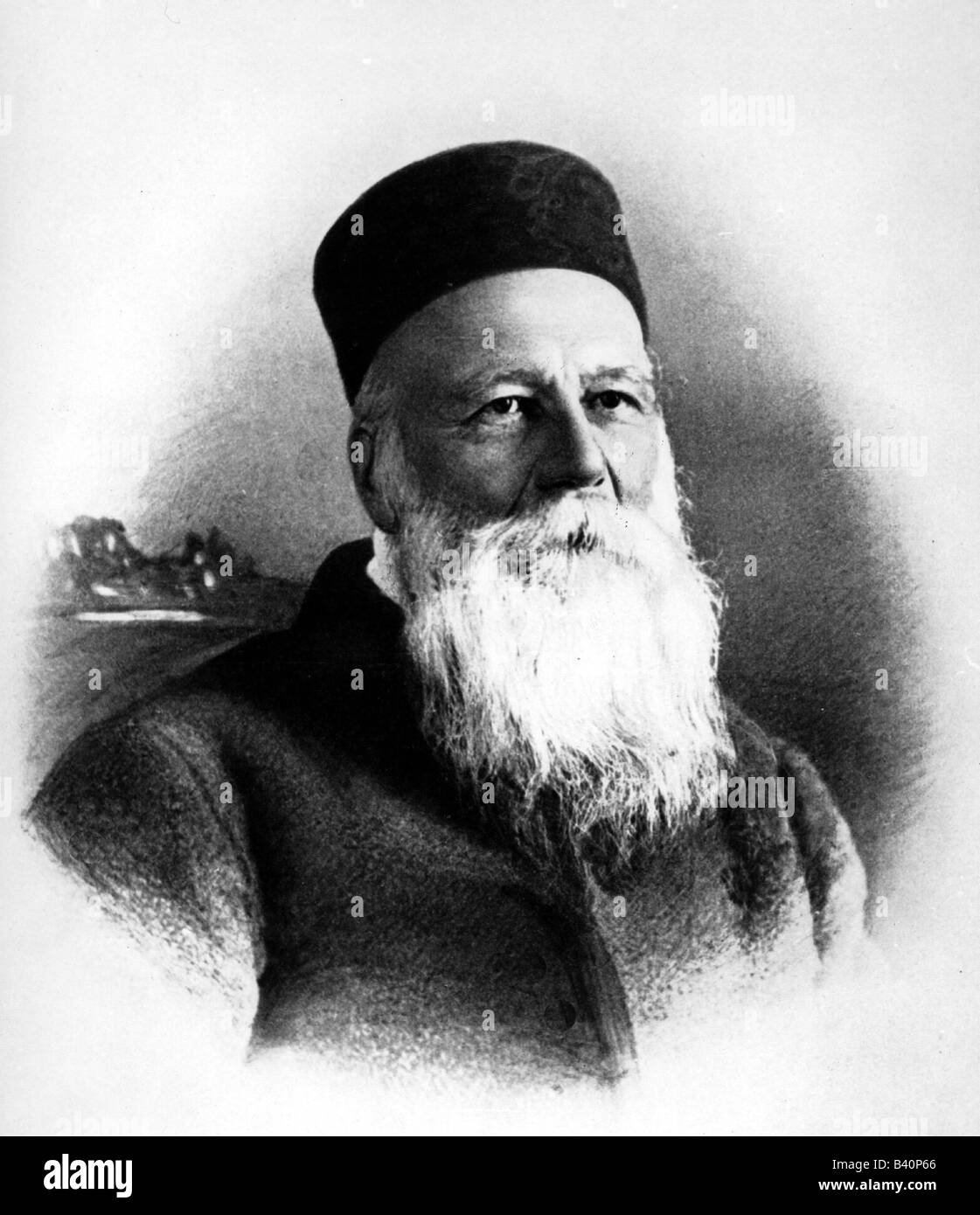 Dunant, Henry, 8.5.188 - 30.10.1910, Schweizer Philanthrop, Gründer des Internationalen Komitees vom Roten Kreuz (IKRK) 1963, Porträt, Fotografie, ca. 1900, Stockfoto