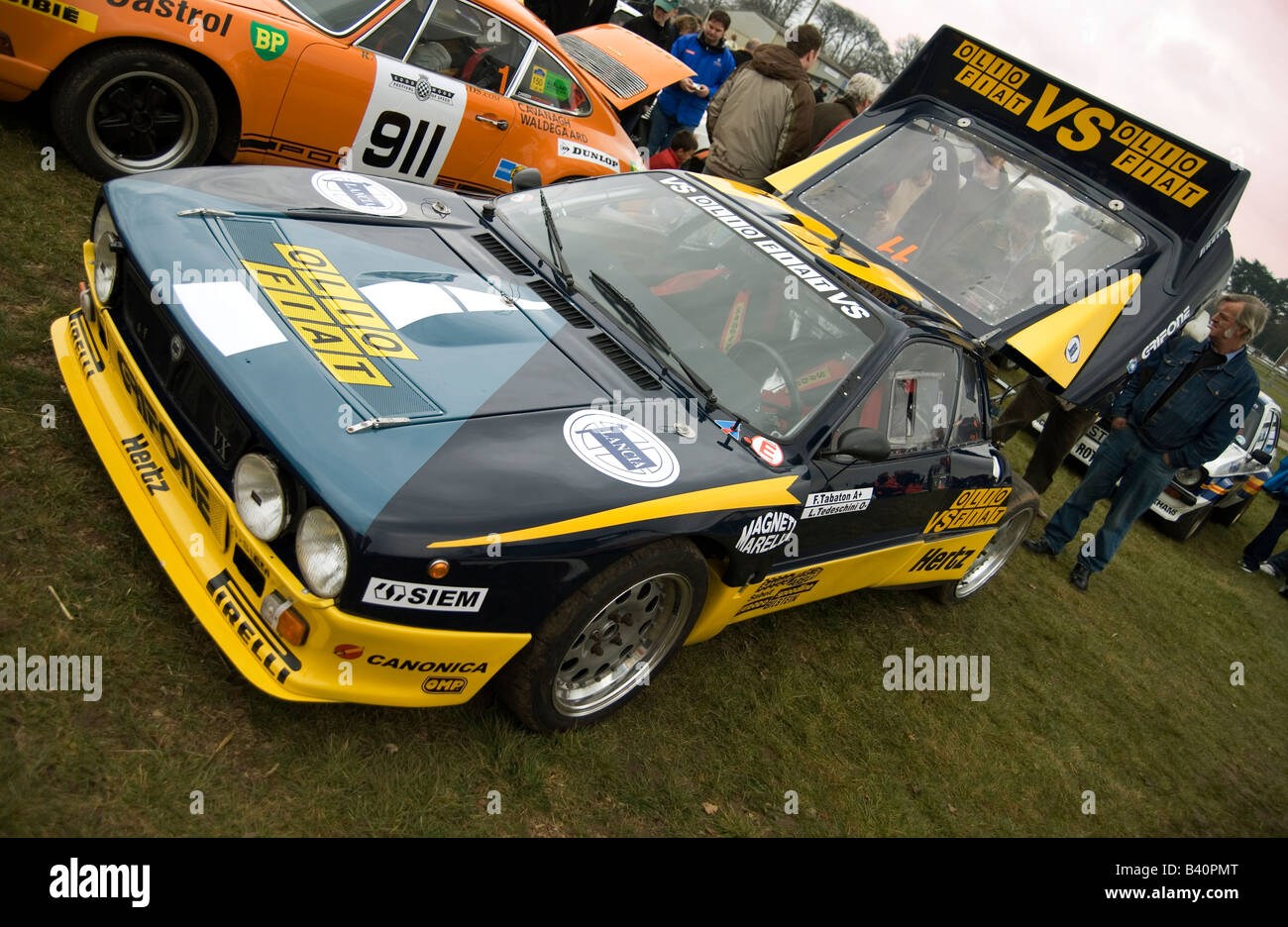 Lancia 037 Rally Car auf der historischen Motorsport Show im Jahr 2008 Stockfoto