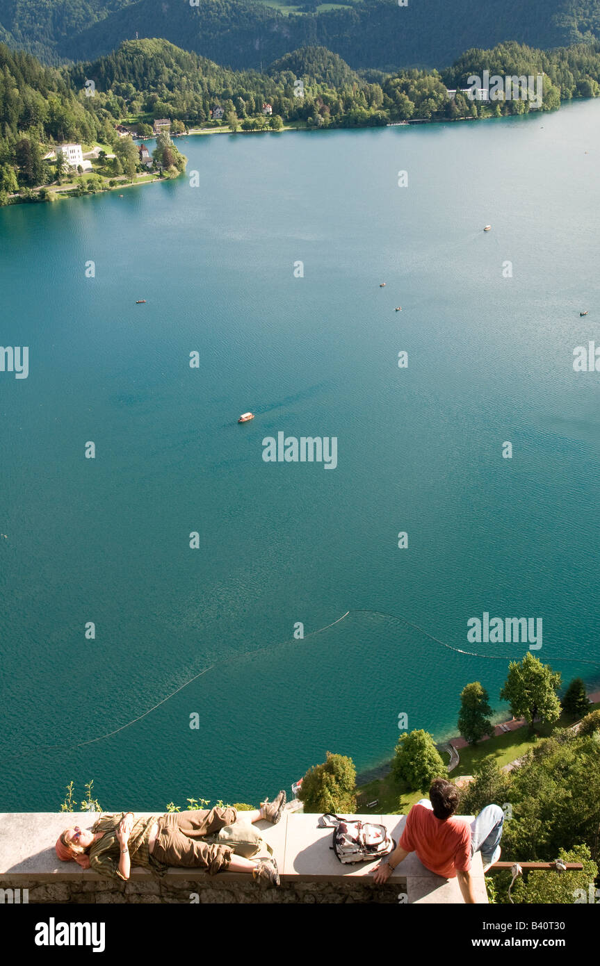 Der See von Bled Stockfoto