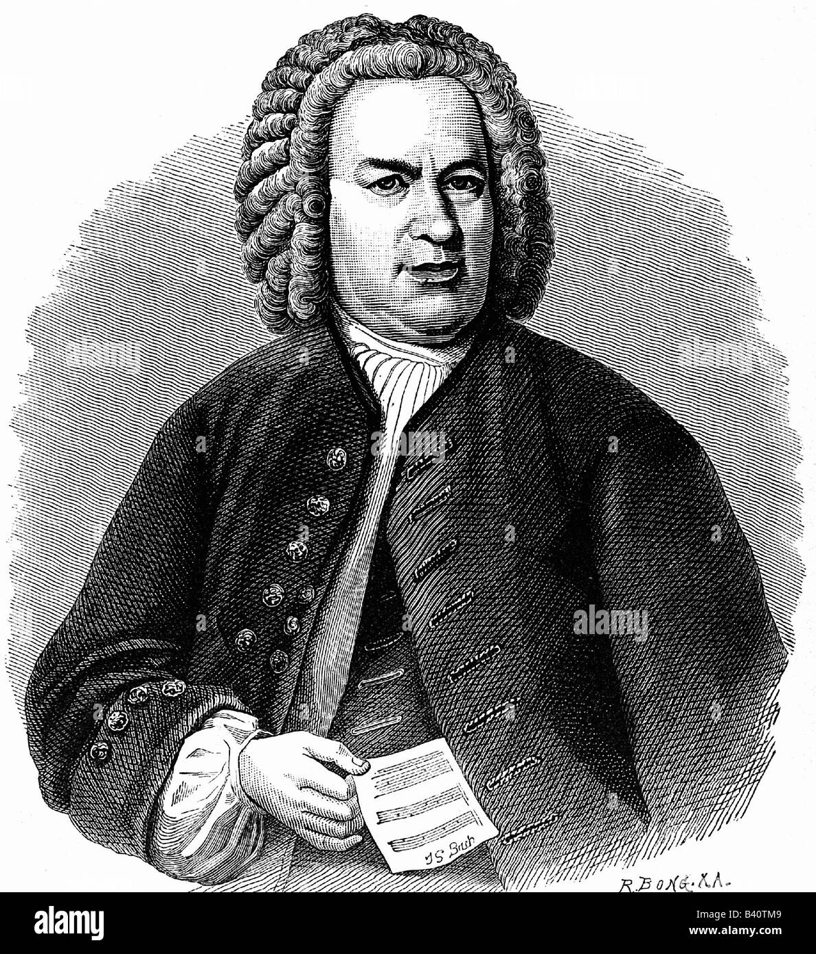 Johann sebastian bach noten Schwarzweiß-Stockfotos und -bilder - Alamy