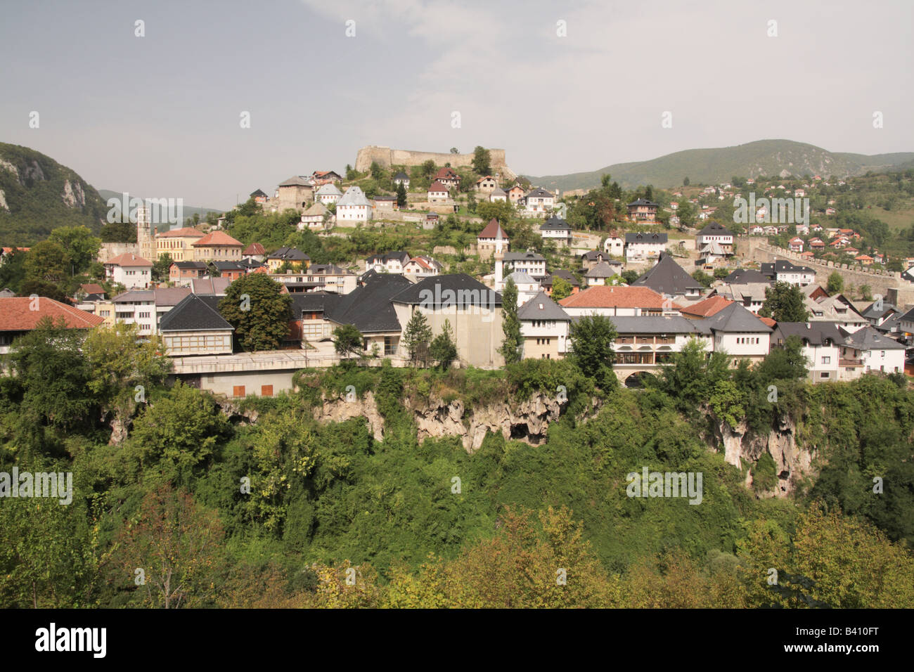 Die Stadt von Jajce, Bosnien und Herzegowina Stockfoto