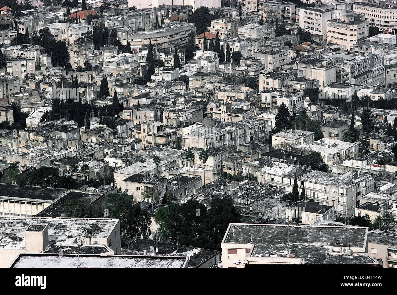 Geographie/Reise, Israel, Haifa, Stadtansicht, Stadtbild, Übersicht, Stockfoto