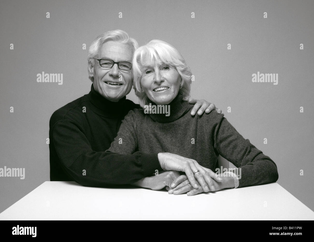 Porträt eines älteren Paares Stockfoto