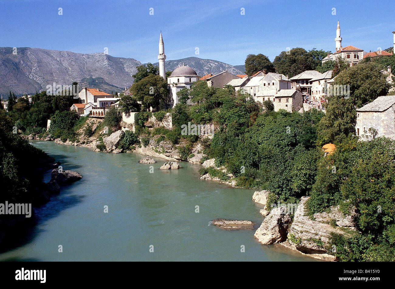 Geographie / Reisen, Mostar, Bosnien-Herzegowina, Blick auf die Stadt, Stadtbild, Stockfoto