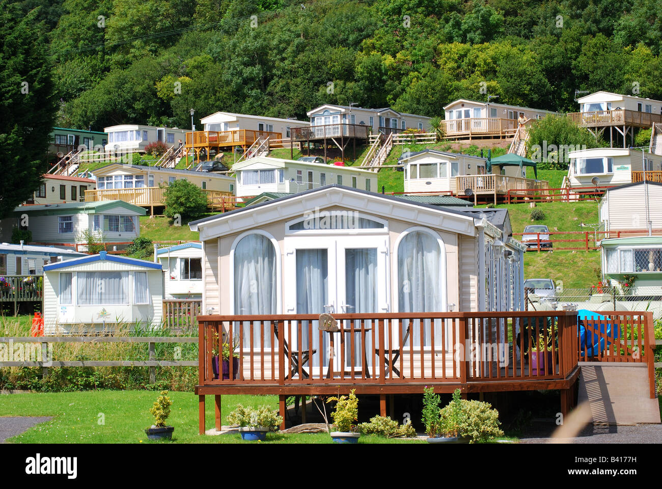 Pendine Sands Holiday Camp, Pendine, Carmarthenshire, Wales, Vereinigtes Königreich Stockfoto