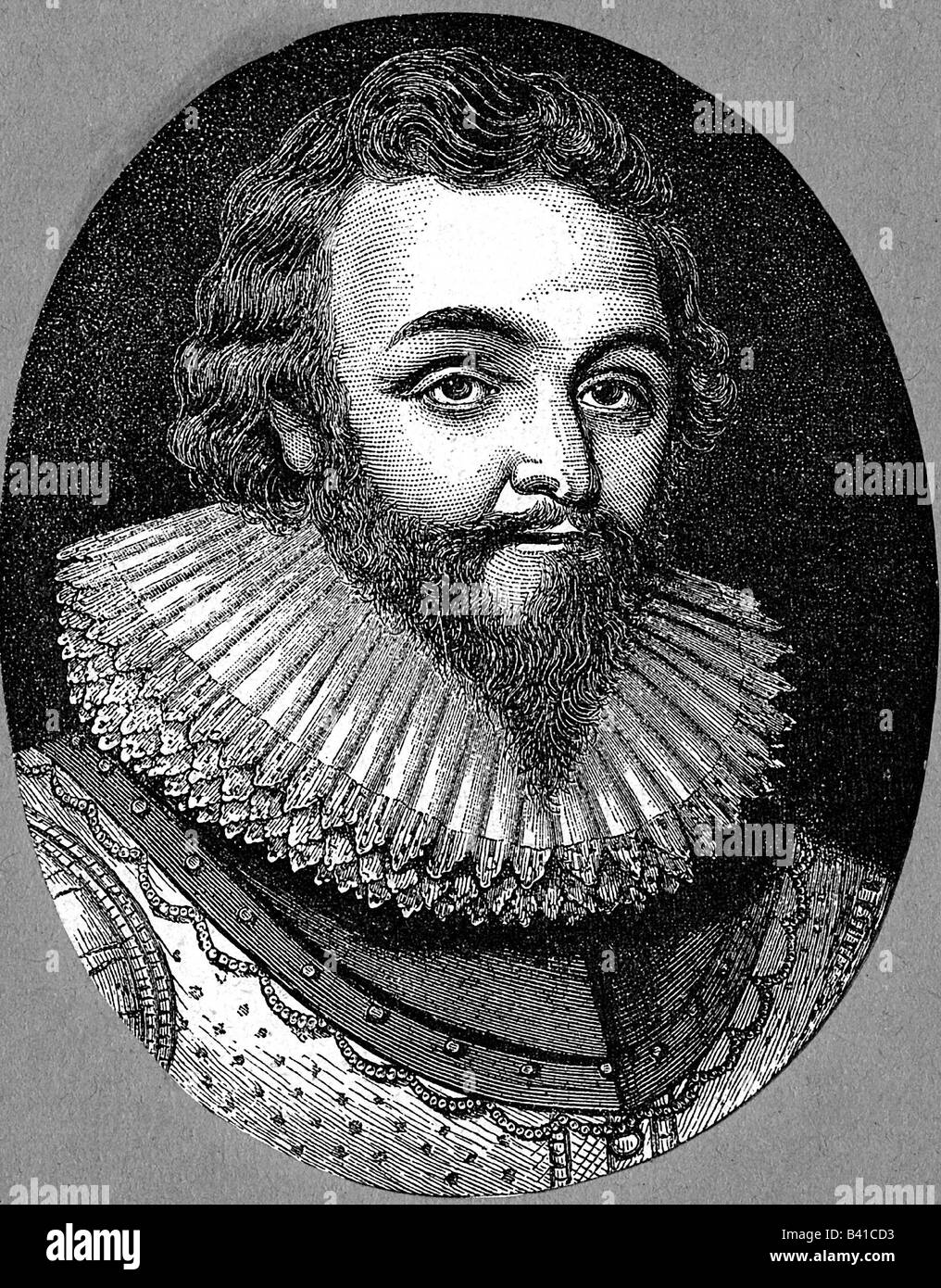 Drake, Francis, ca. 1540 - 28.1.1596, englischer Seefahrer, Porträt, Illustration, Stockfoto