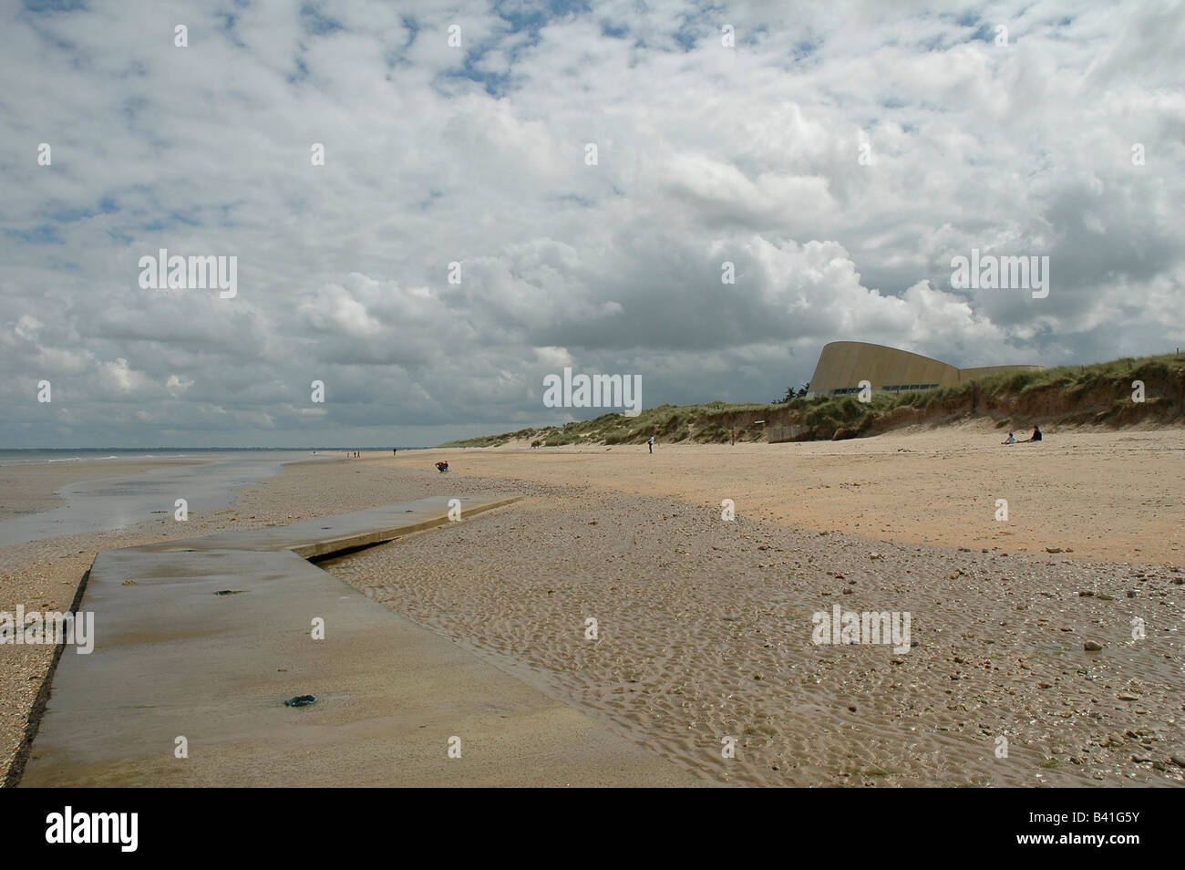 Ohama Beach Normandie Frankreich Stockfoto