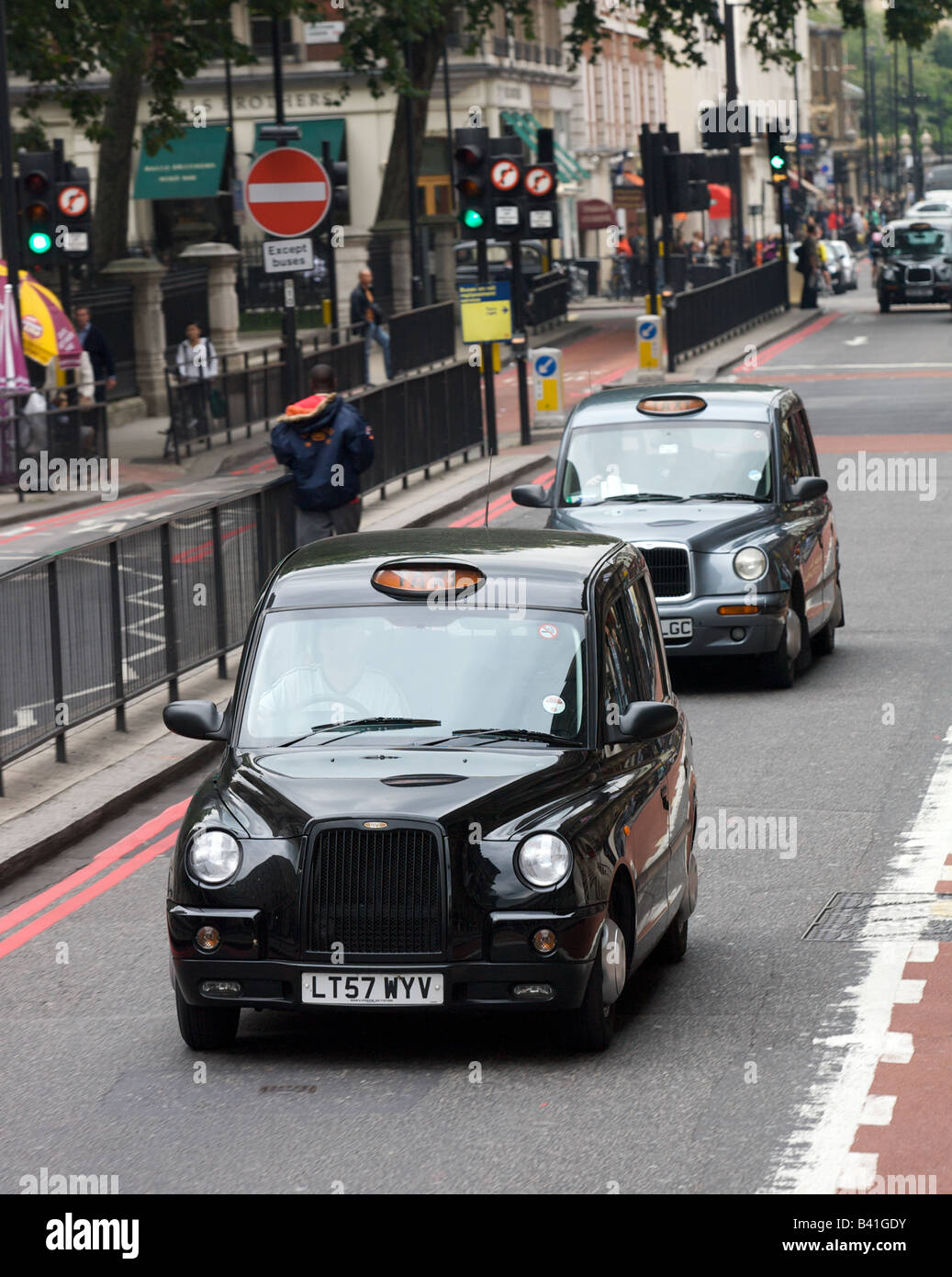 London-taxis Stockfoto