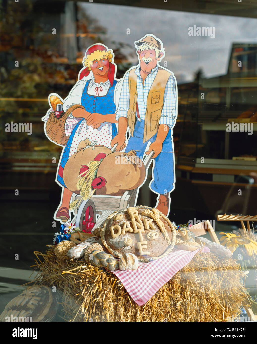 Bäckerei in Bad Steben, Bayerisches Dorf, Bayern, Oberfranken, Deutschland, Europa Stockfoto