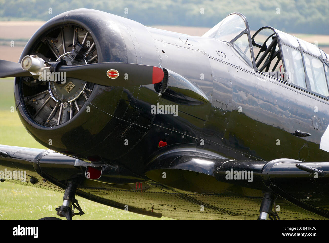 Harvard-Trainer bei Middle Wallop Airshow, Juli 2008 Stockfoto