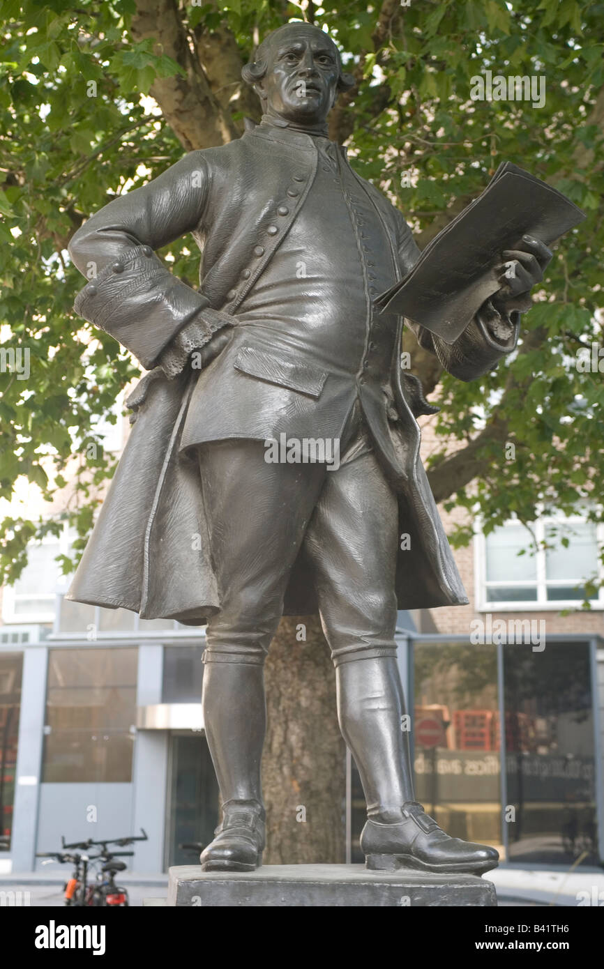 England London John Wilkes-Statue in Fetter Lane Stockfoto