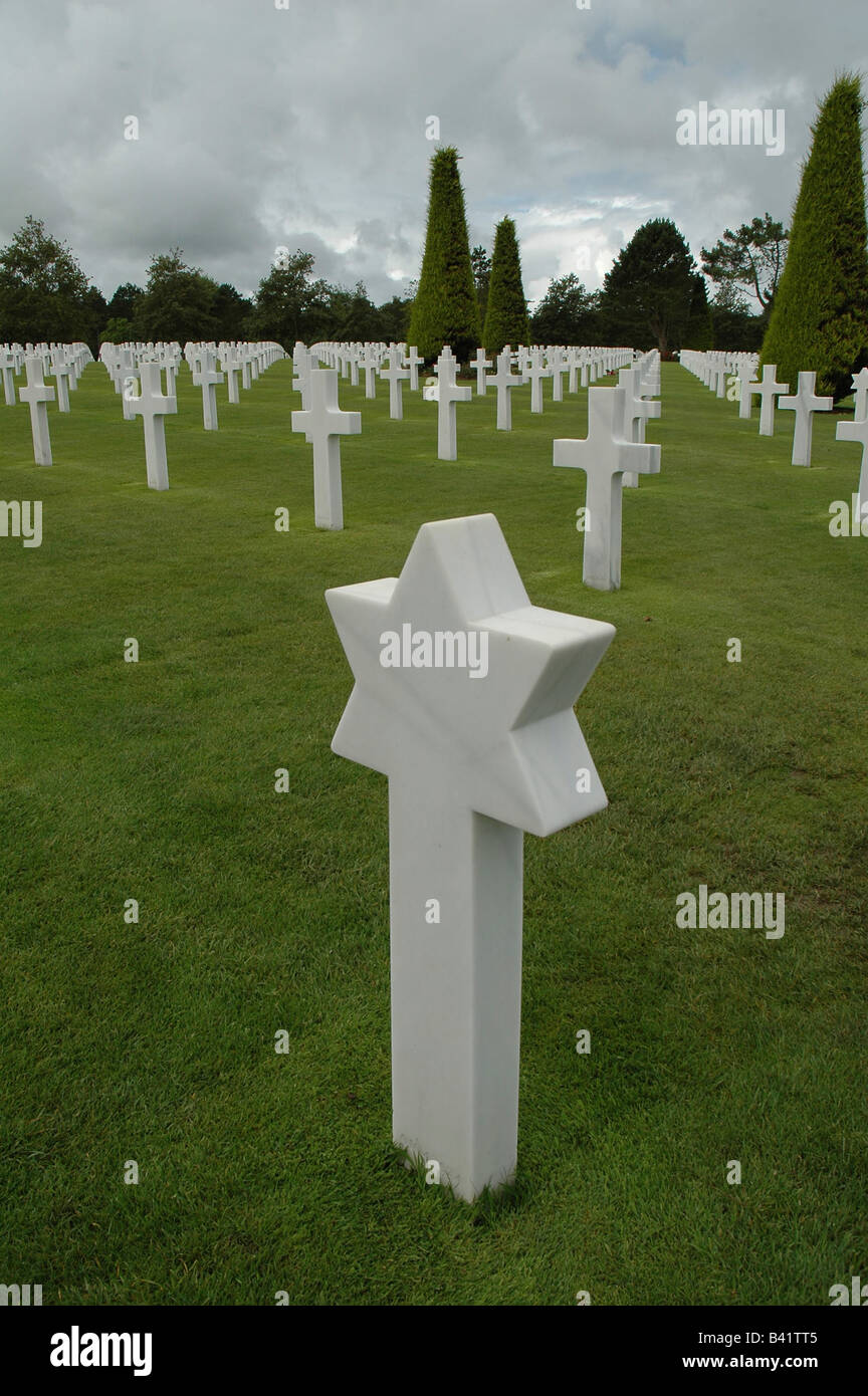 Die Normandie amerikanischen Friedhof und Denkmal Stockfoto
