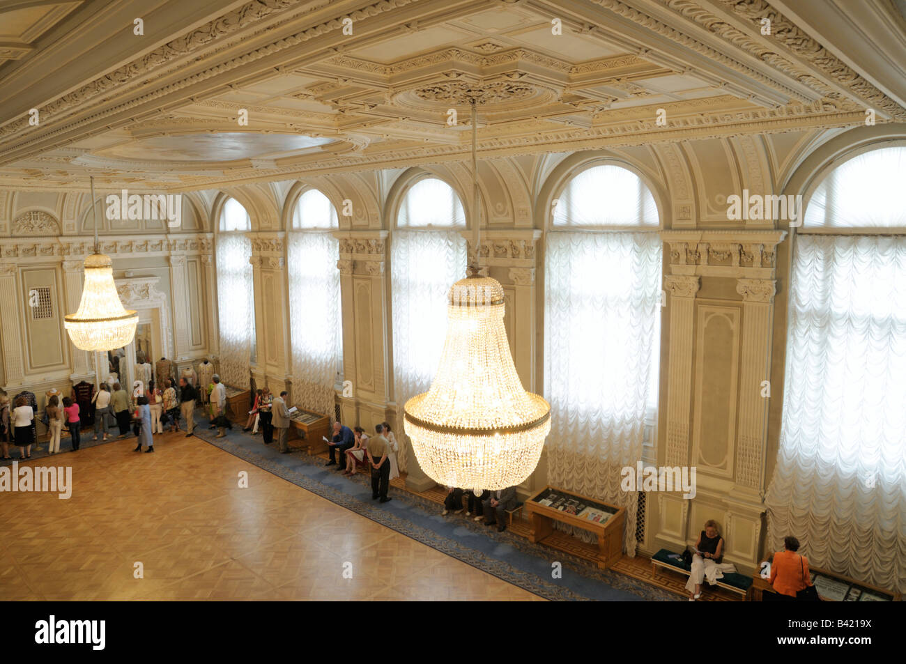 Innenraum des Mariinsky Oper und Ballet Theatre, St. Petersburg, Russland Stockfoto