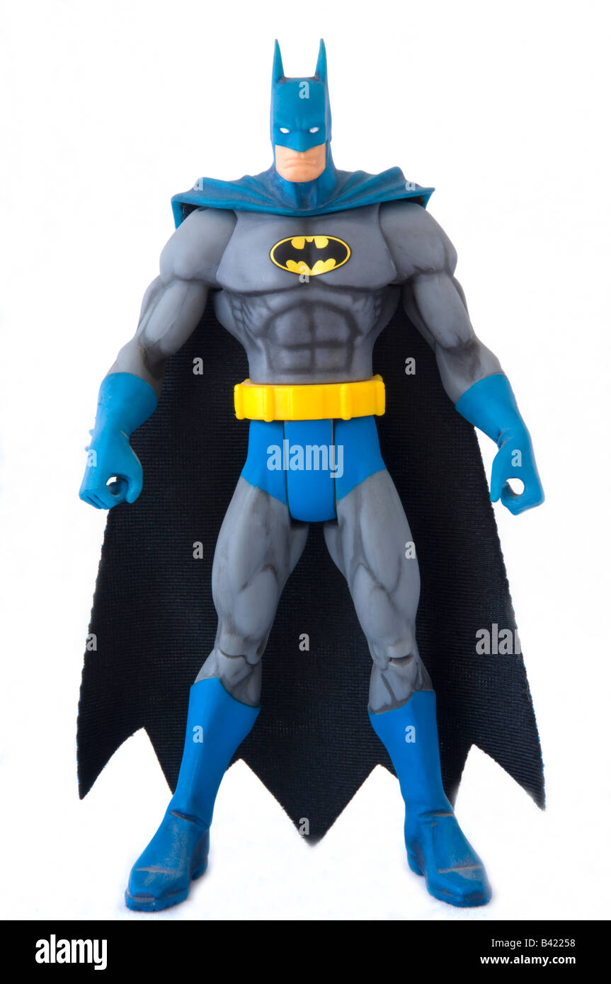 Batman-Action-Figur in seinem klassischen Kostüm von der San Diego Comic Con Stockfoto