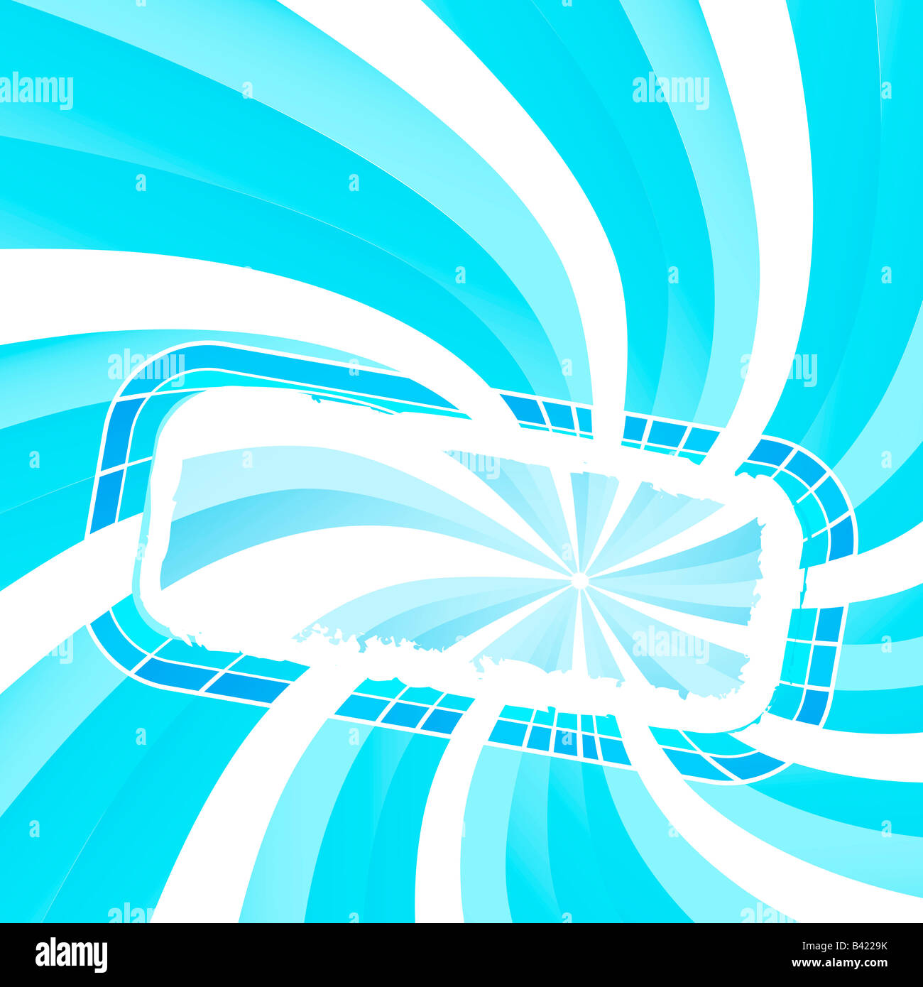 Vektor-Illustration aus einem Spirale hell leuchtenden Rahmen mit textfreiraum für benutzerdefinierte text Stockfoto