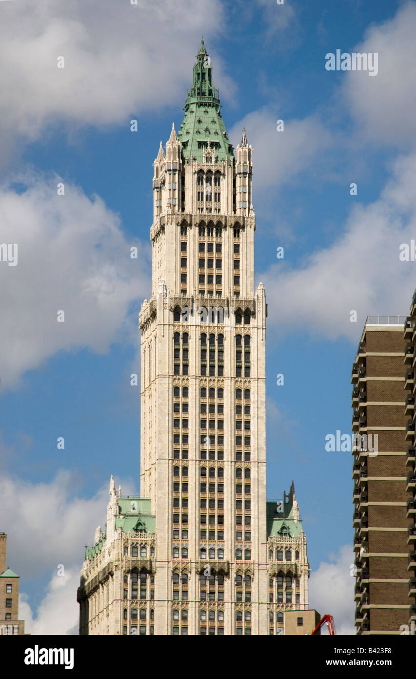 Das Woolworth Building im Zentrum von Manhattan, New York City Stockfoto