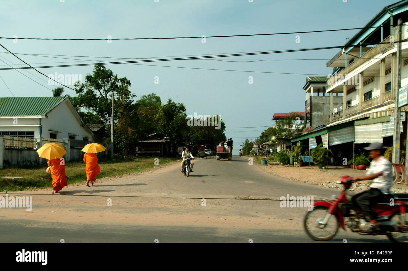 Straßenszene, Sihanoukville, Kambodscha Stockfoto