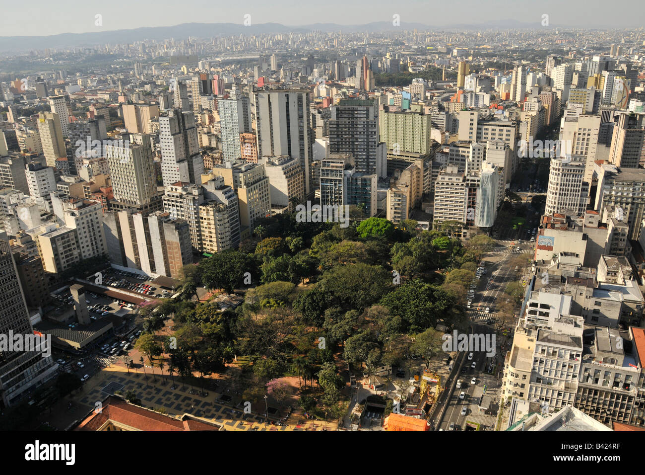 Platz der Republik in der Innenstadt von Sao Paulo Brasilien Stockfoto