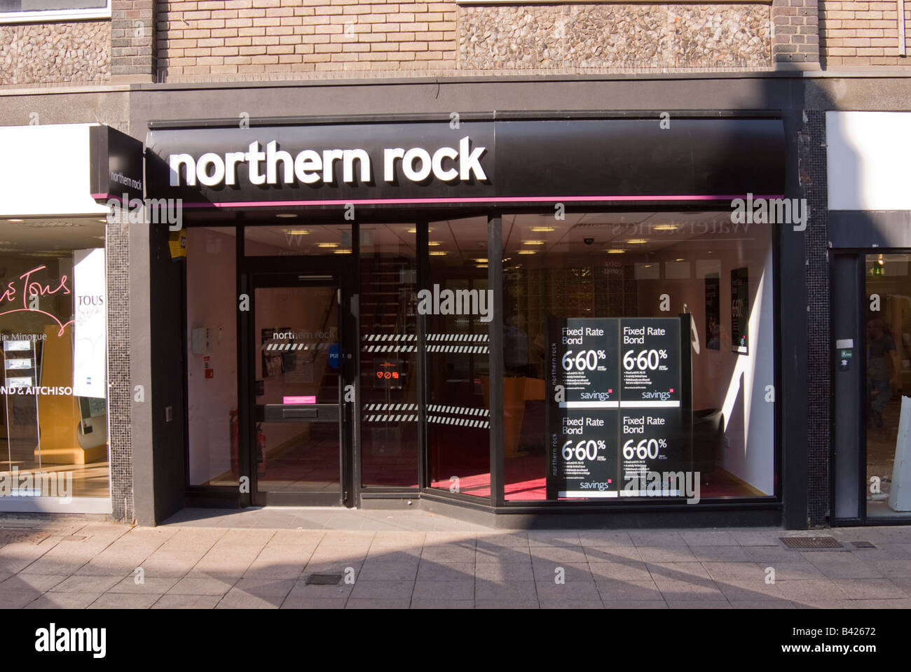 Northern Rock Building Society in Norwich, Norfolk, Großbritannien Stockfoto