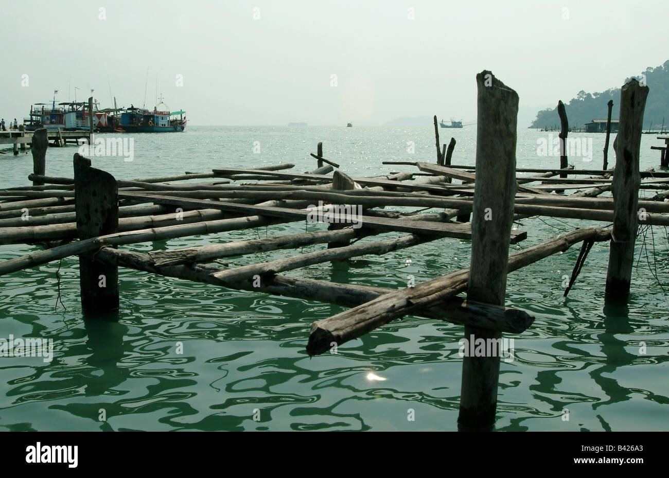 Angeln Dorf von Ban Bang Bao, Ko Chang, Thailand Stockfoto