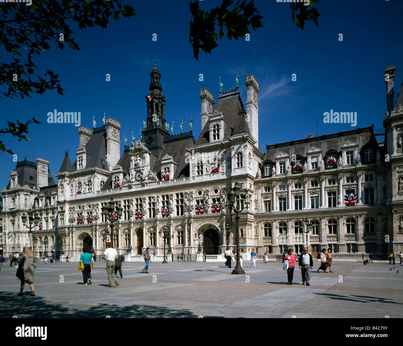 Hotel de Ville Paris Frankreich Stockfoto