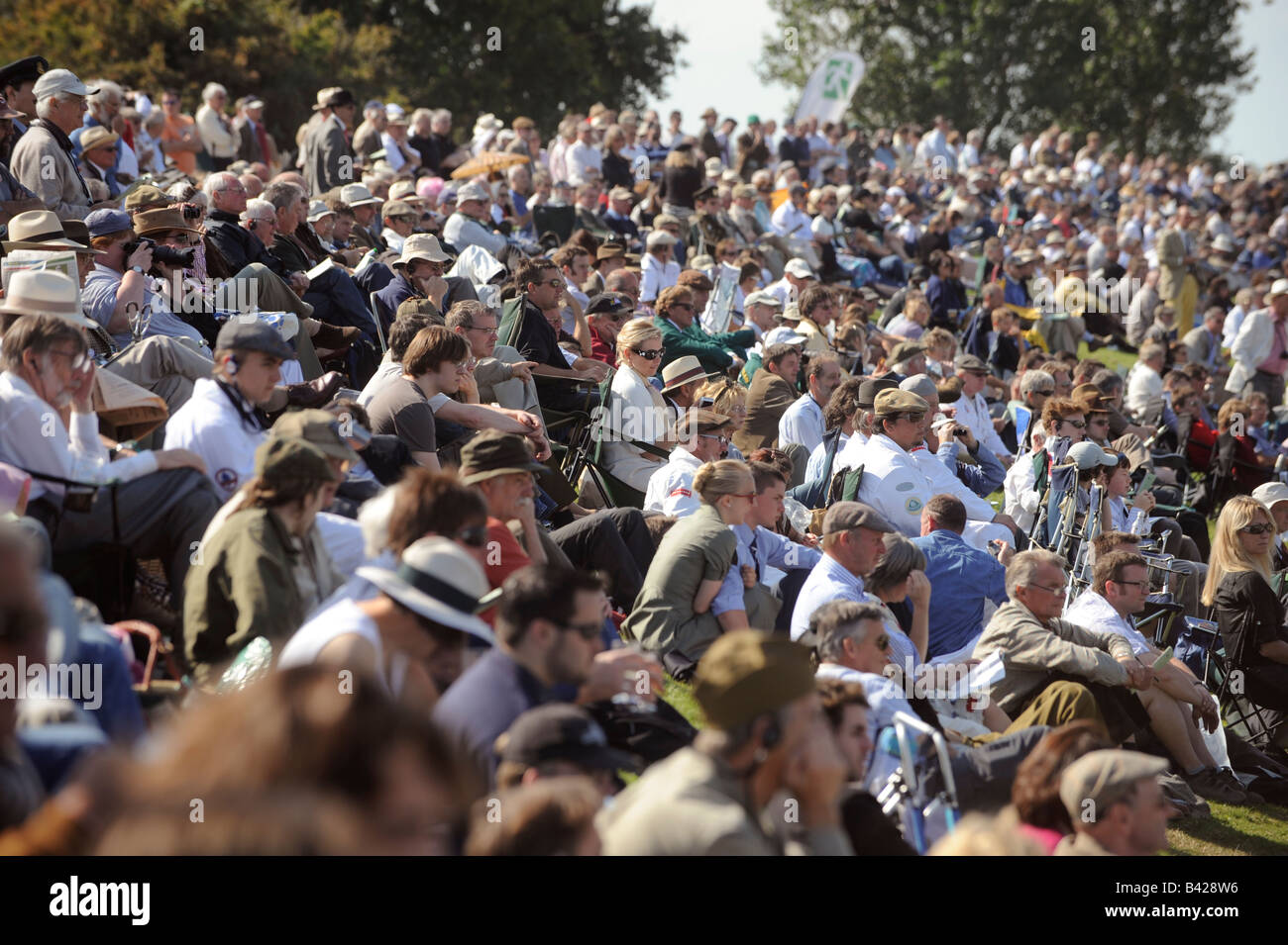 Goodwood Revival 2008: Massen packen die historischen Motorkreis in Sussex. Bild von Jim Holden. Stockfoto