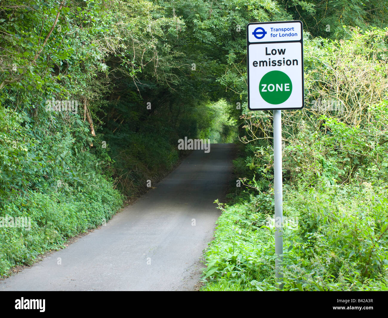 Transport for London Low Emission Zone Zeichen, Orpington, Kent, England, UK Stockfoto