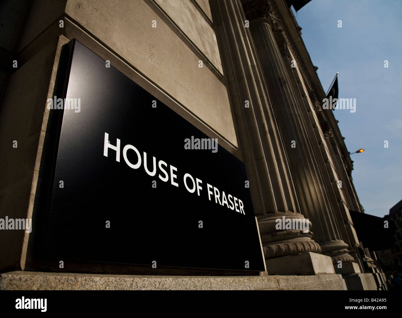 House of Fraser Kaufhaus am Nordende der London Bridge Stockfoto