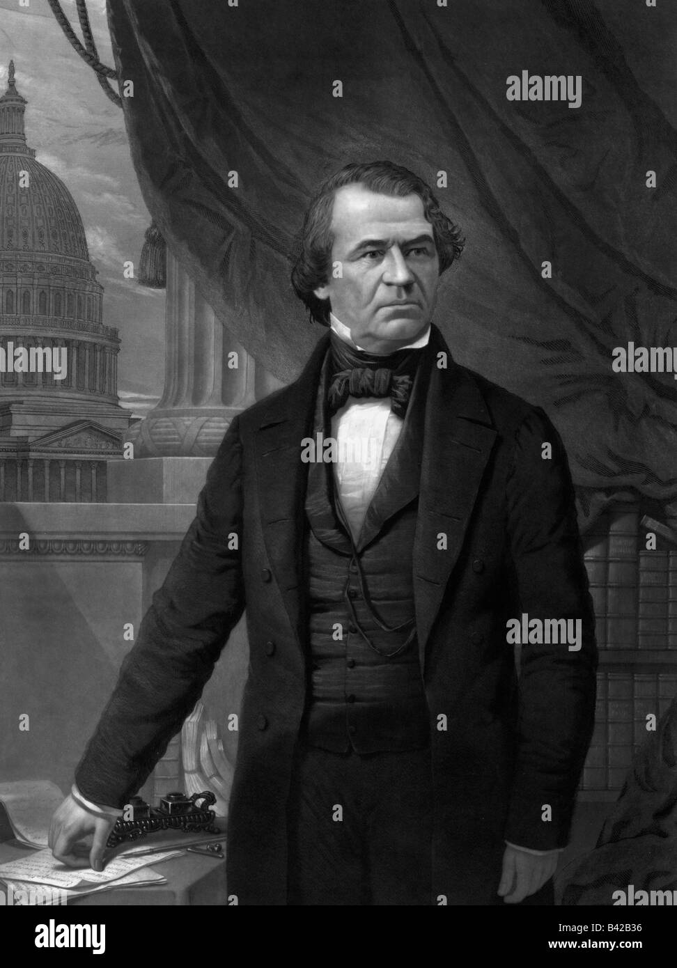 Andrew Johnson (1808-1875) 17. Präsident der Vereinigten Staaten (1865-1869) Stockfoto