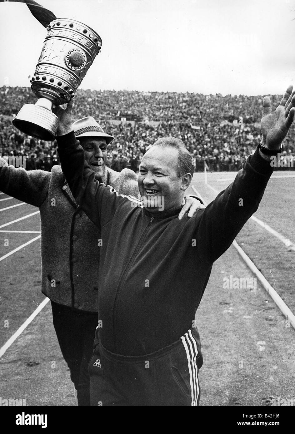 Cajkovski, Zlatko 'Cik', 24.11.1923 - 27.7.1998, kroatischer Fußballspieler und -Trainer, DFB-Pokalfinale Hambur SV gegen FC Bayern München, Hamburg, 10.6.1967, Stockfoto