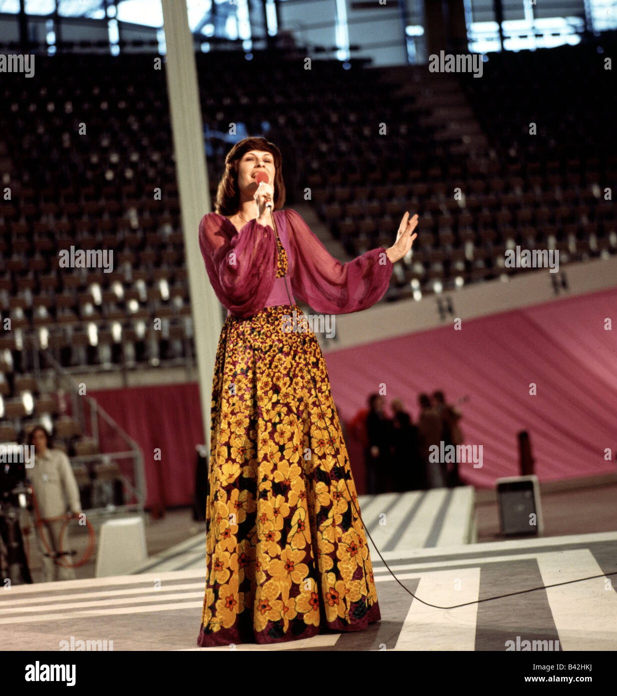 Roos Mary, * 9.1.1949, deutsche Sängerin, volle Länge, 1970er Jahre, Stockfoto