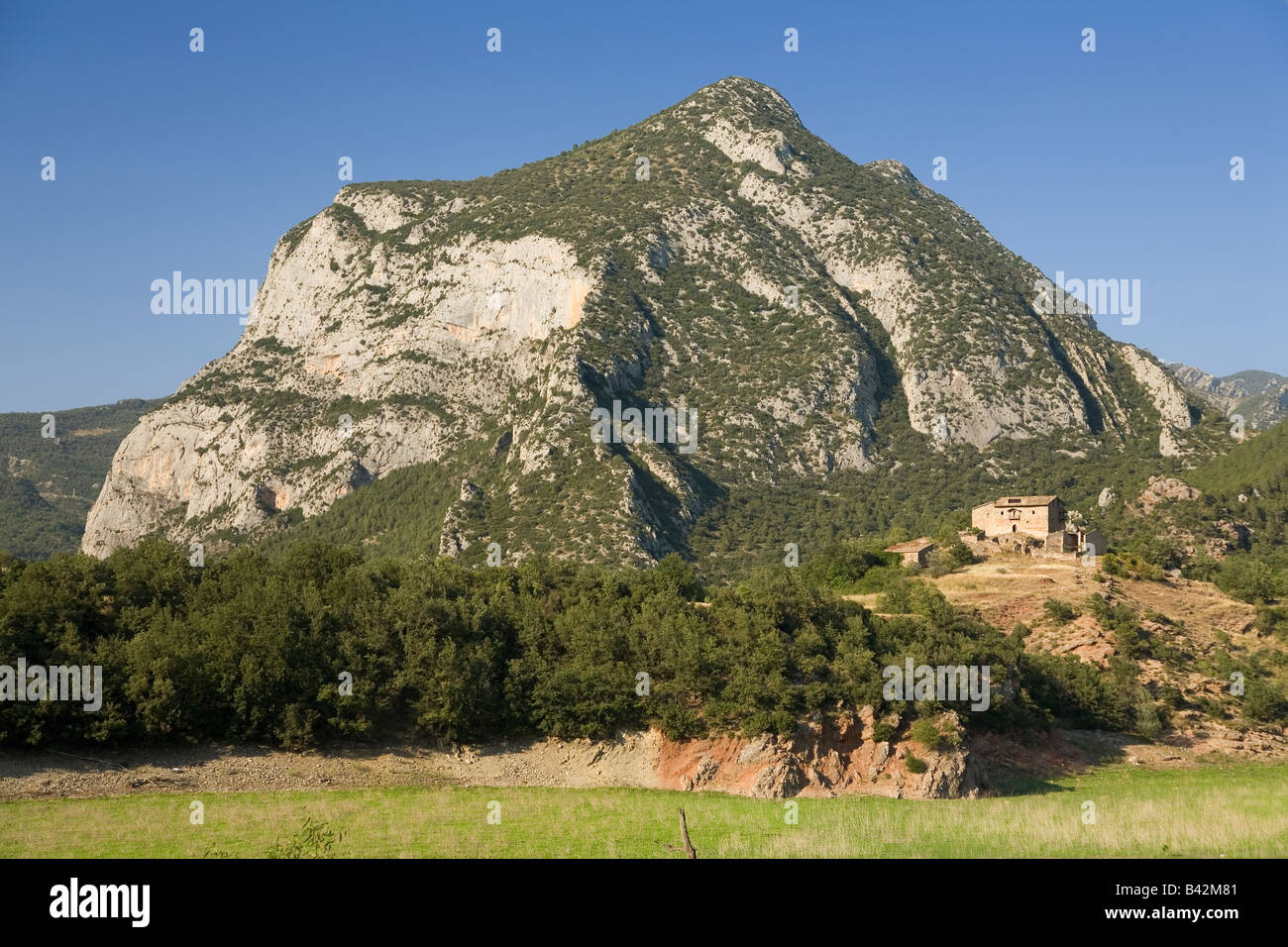 Berg in den Pyrenäen von Spanien in der Nähe von La Seu D'urgell, (Sa Seu d'Urell) in Katalonien, Spanien Stockfoto