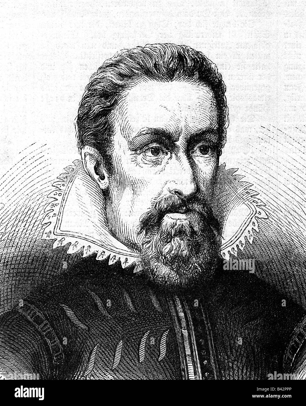 Kepler, Johannes, 27.12.1571 - 15.11.1636, deutscher Astronom, Porträt, Gravur, 19. Jahrhundert, Stockfoto