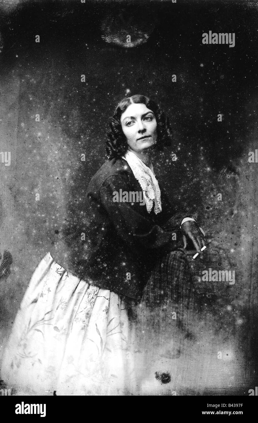 Montez, Lola, 17.2.181 - 17.1.1861, irischer Tänzer, halbe Länge, rauchende Zigarette, Daguerreotyp, von Southworth und Hawes, Boston, 1850, Geburtsname Marie Dolores Gilbert, Konkubine von Franz Liszt, und König Ludwig I., Stockfoto