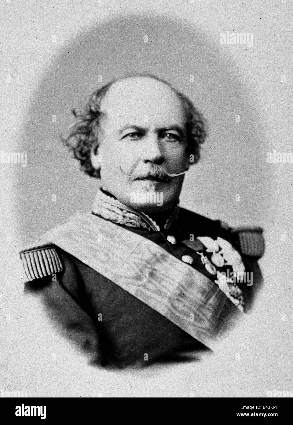 Canrobert, Francois Certain de, 27.6.1809 - 28.1.1895, französischer General, halbe Länge, ca. 1860, Stockfoto