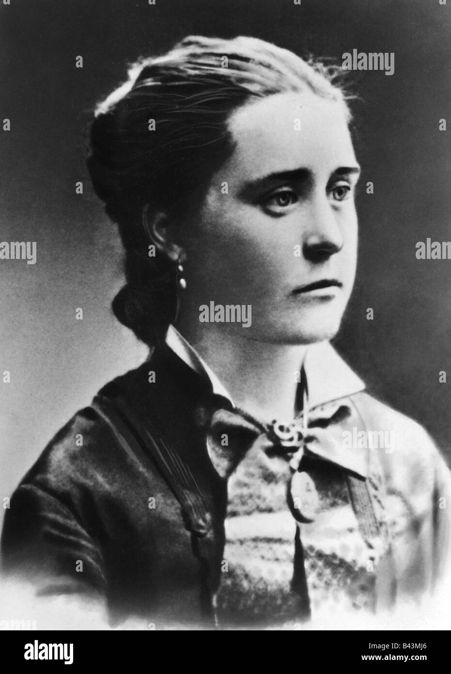 Demuth, Helene, 4.11.188 - 1.1.1890, Magd und Freund von Karl Marx und seiner Familie, Porträt, ca. 1850, Stockfoto