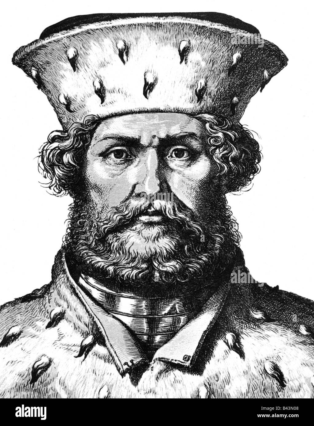 John Cicero, 2.8.1455 - 9.1.1499, Kurfürst von Brandenburg 11.1486 - 9.1.1499, portrai, Stahlstich, Jahrhundert, Artist's Urheberrecht nicht gelöscht werden Stockfoto