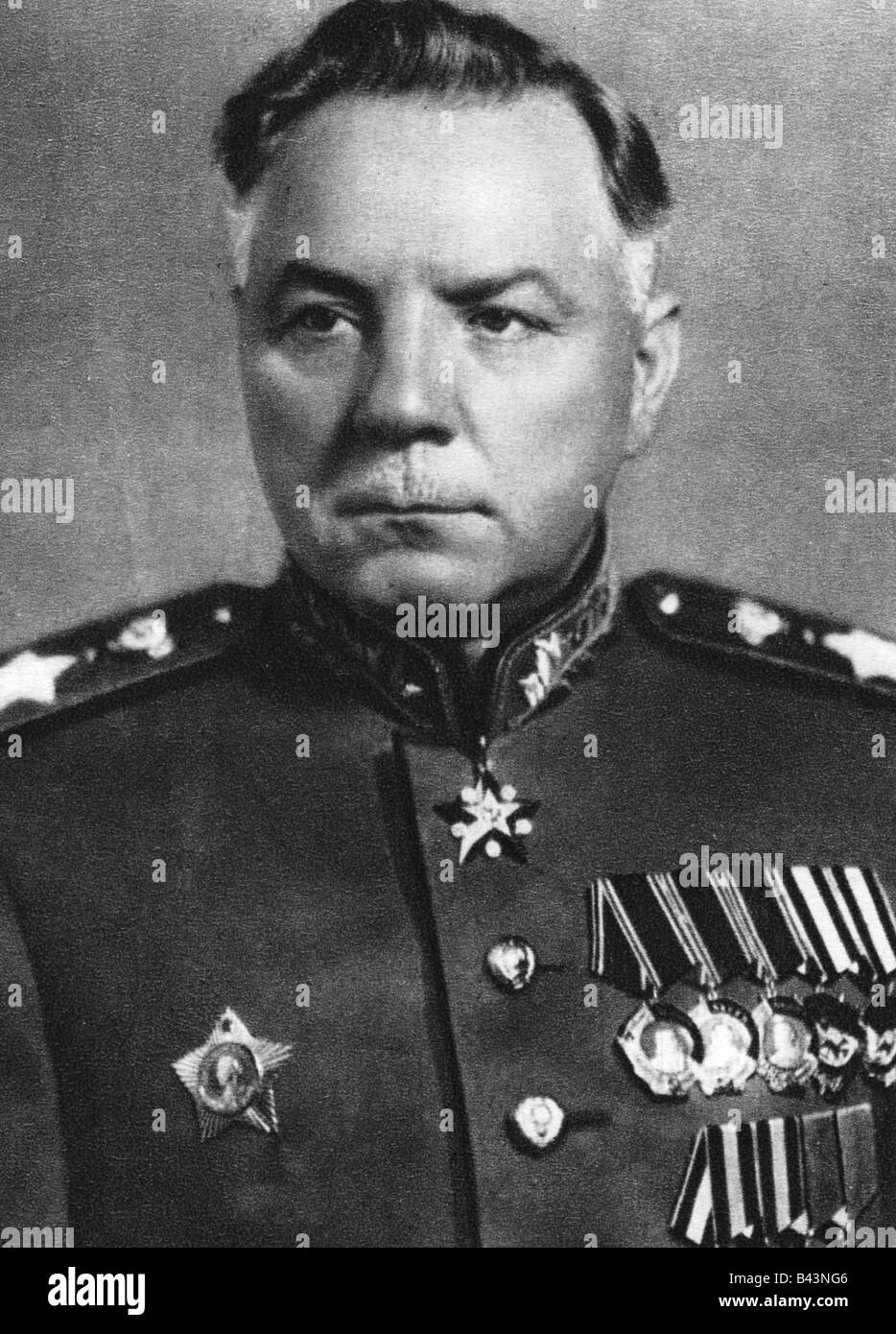 Voroshilov, Kliment, 4.2.1881 - 2.12.1969, Sowjetrepolitiker (KPSS), Staatsmann und Militärkommandant, Marschall der Sowjetunion, Sekundär Premierminister 1947 - 1953, Porträt, ca. 1950, Stockfoto