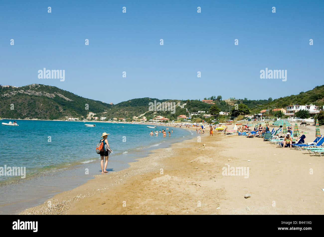 Agios Georgios, Korfu, Griechenland Stockfoto