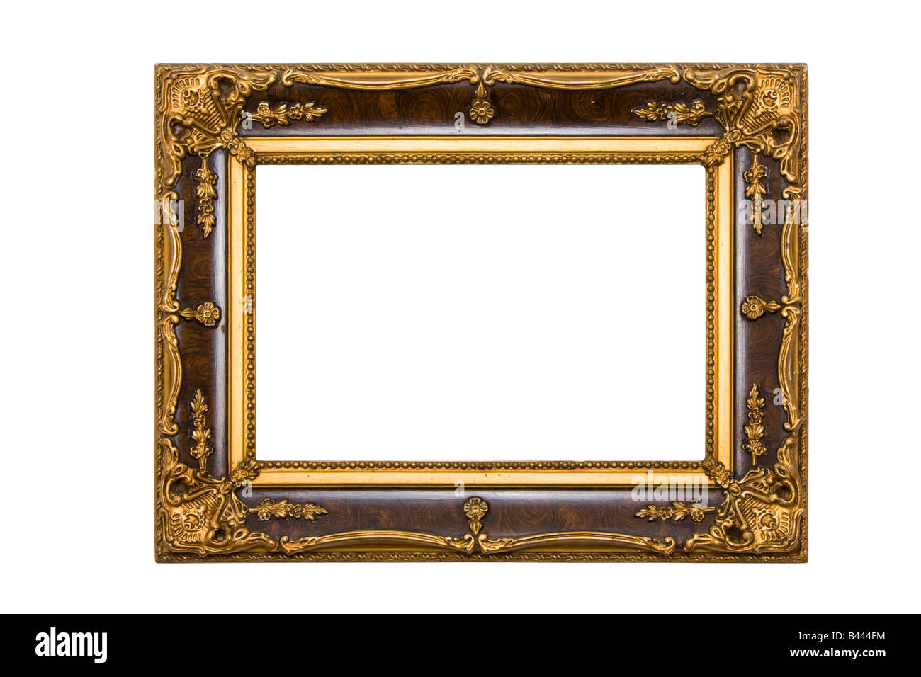 Alt und Alter Gemälde Rahmen isoliert auf weißem Hintergrund  Stockfotografie - Alamy