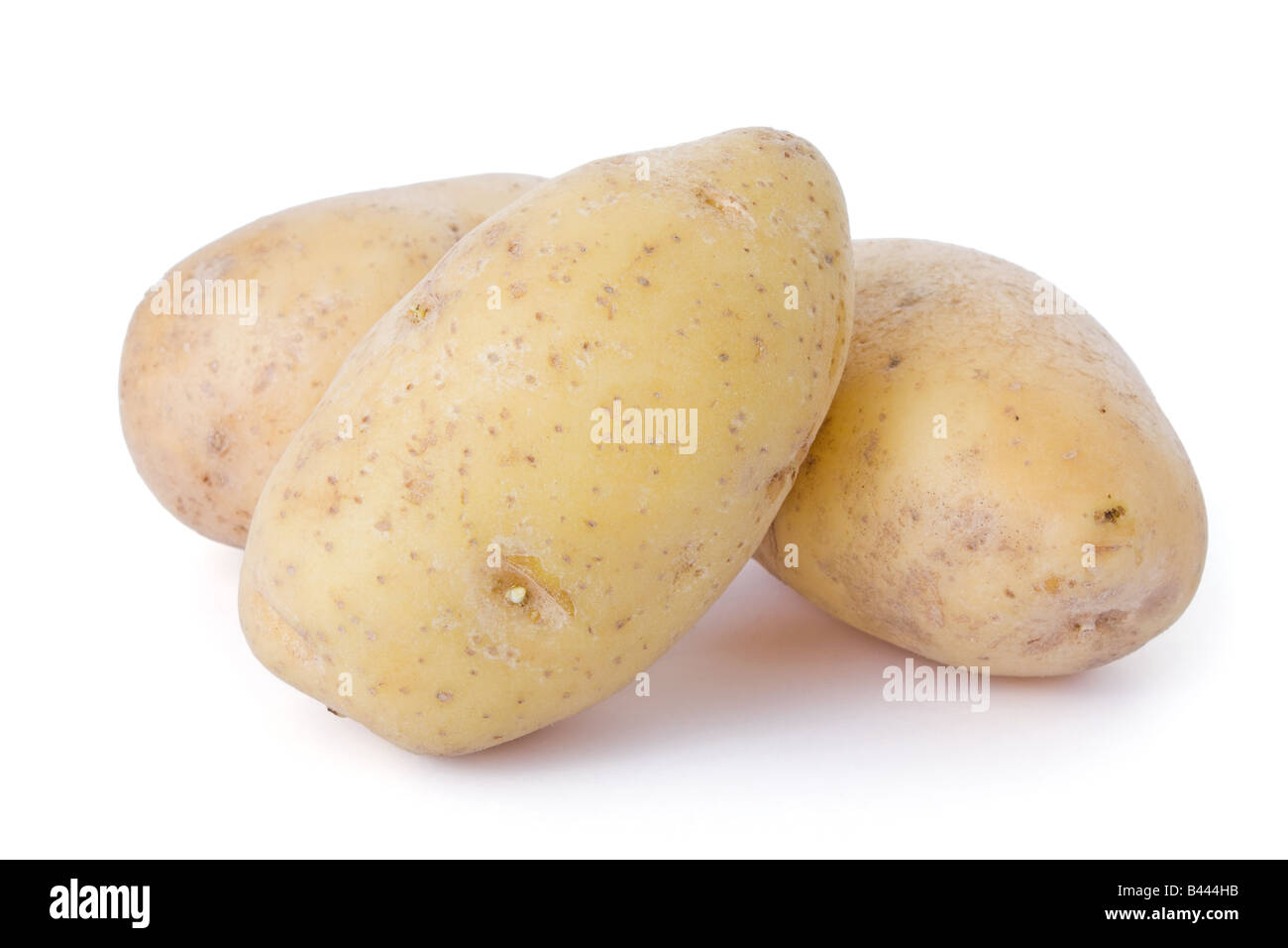 Kartoffeln isoliert auf weißem Hintergrund Stockfoto