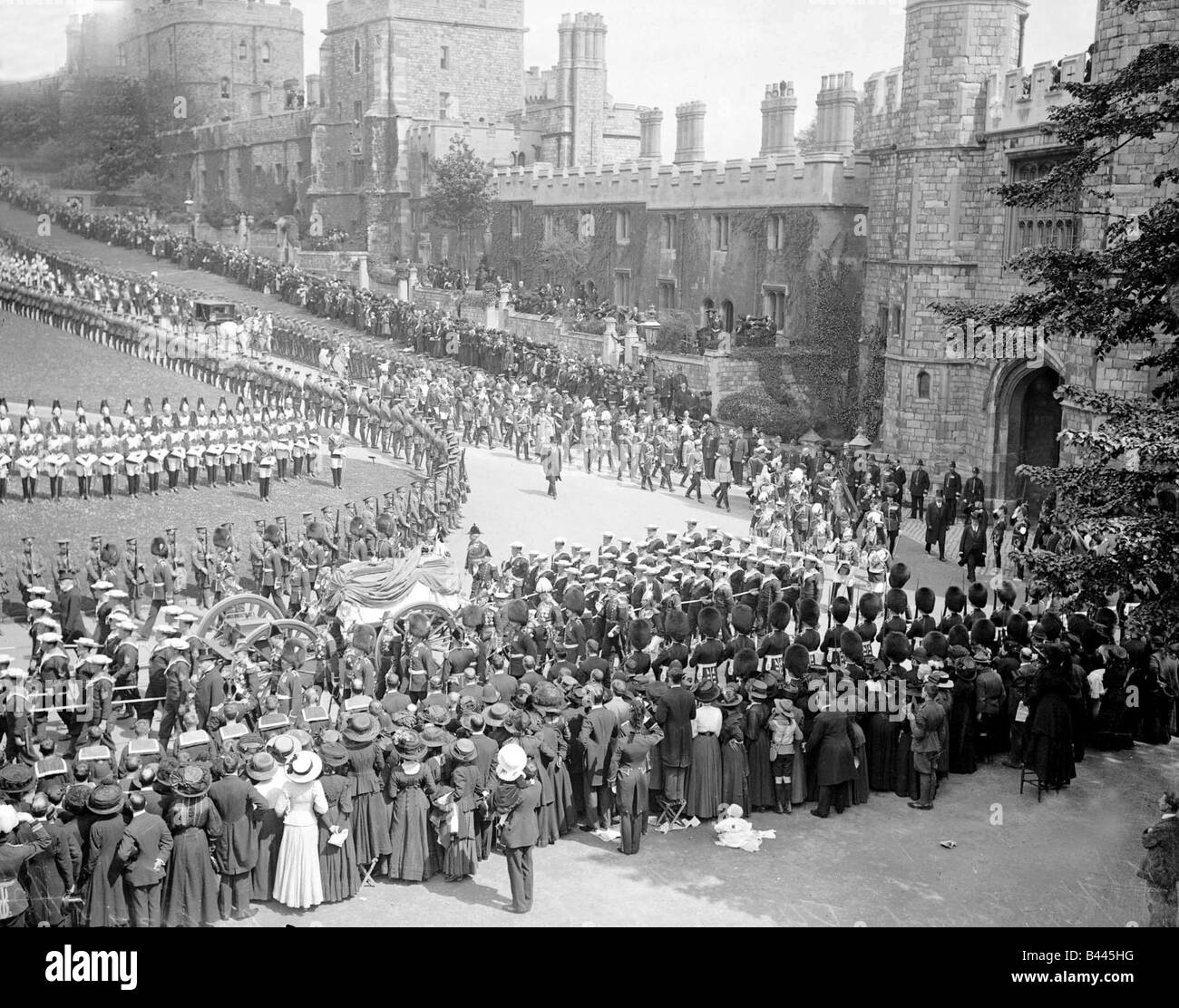 König Edward VII. Mai 1910 Beerdigung Prozession Edward VII wurde am 9. November 1841 geboren, den ältesten Sohn von Königin Victoria Stockfoto