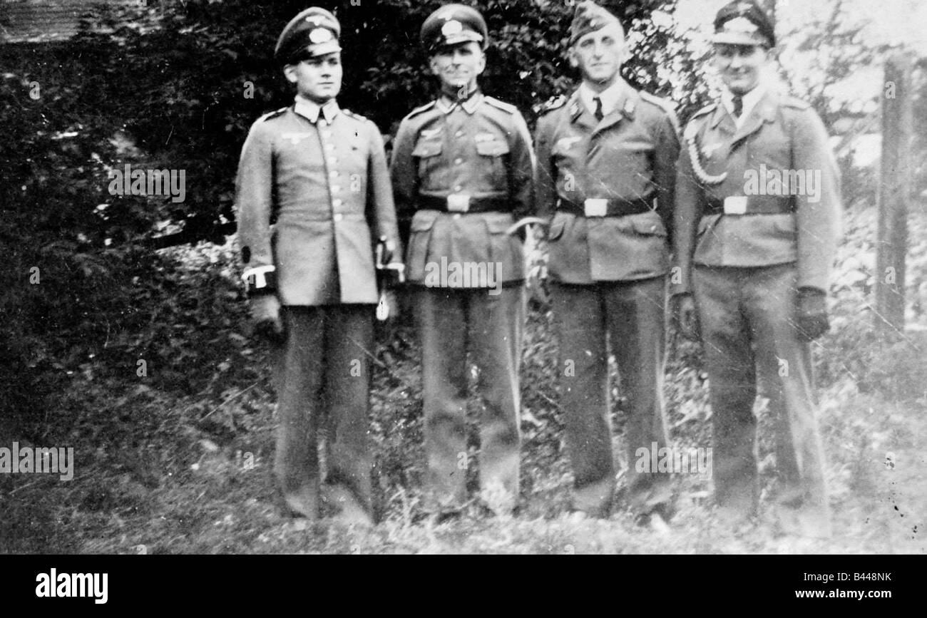 Zweiter Weltkrieg deutsche Kriegsgefangene Krieg zwei Brüder und ein anderes von denen ihres Vaters sind Stockfoto