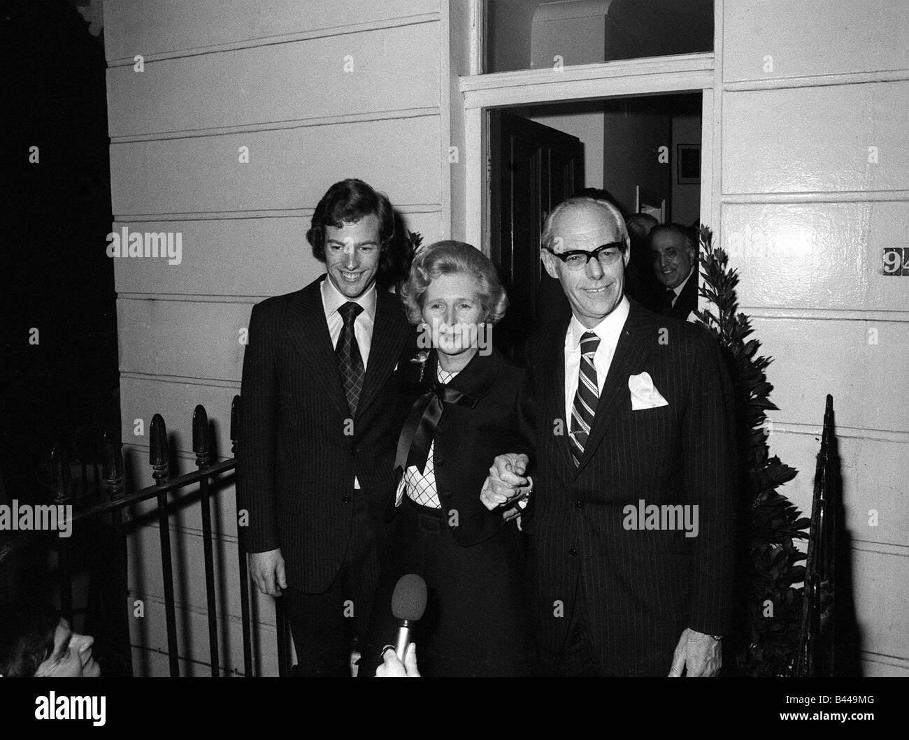 Margaret Thatcher Februar 1975 gewinnen konservative Führungwahl Mann